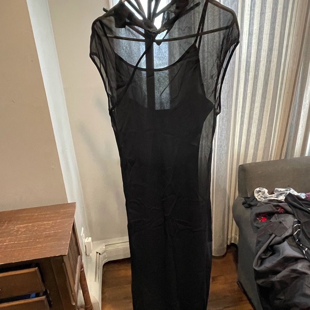 Donna Ricco Black Maxi Dress